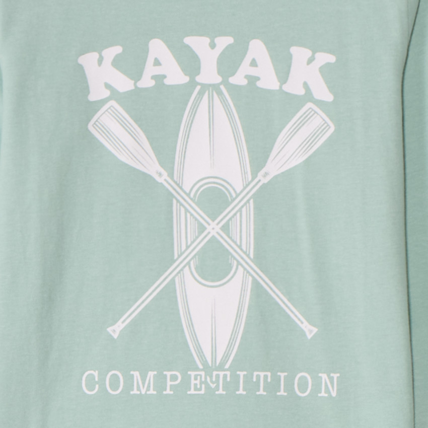 Set pyjama lange in jersey met kayakprint voor jongens 