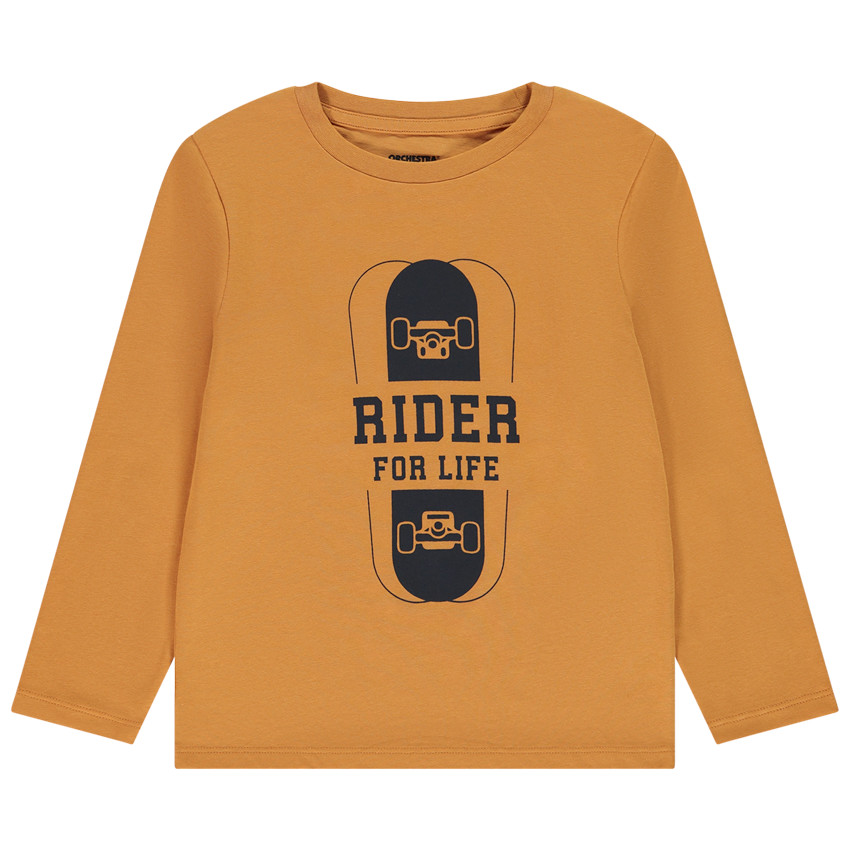 T-shirt manches longues print fantaisie pour garçon 