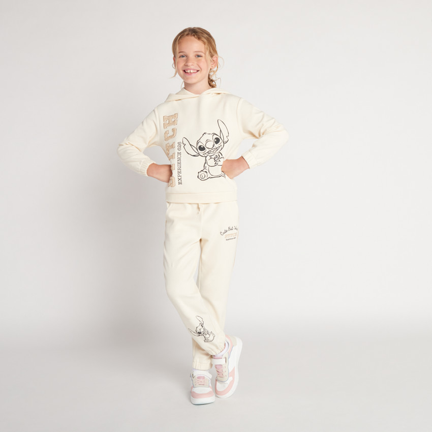 Sweat à capuche Stitch Disney avec broderie pour fille 