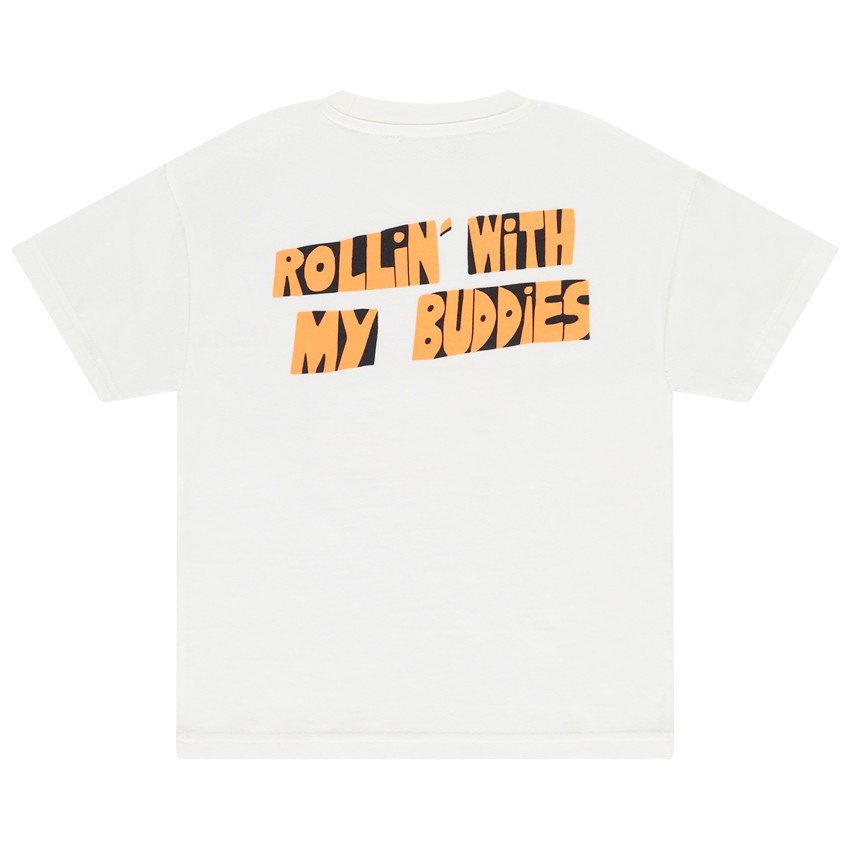 T-shirt met korte mouwen en print road trip voor jongens 