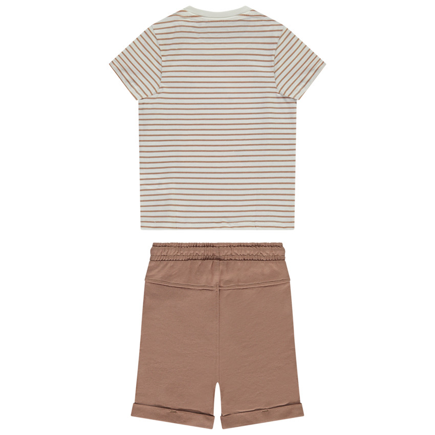 Ensemble 2 pièces avec t-shirt rayé pour bébé garçon 