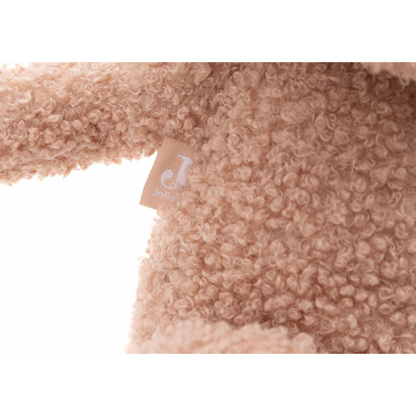 Pluche Beer in boucletten Teddy in wildroze 