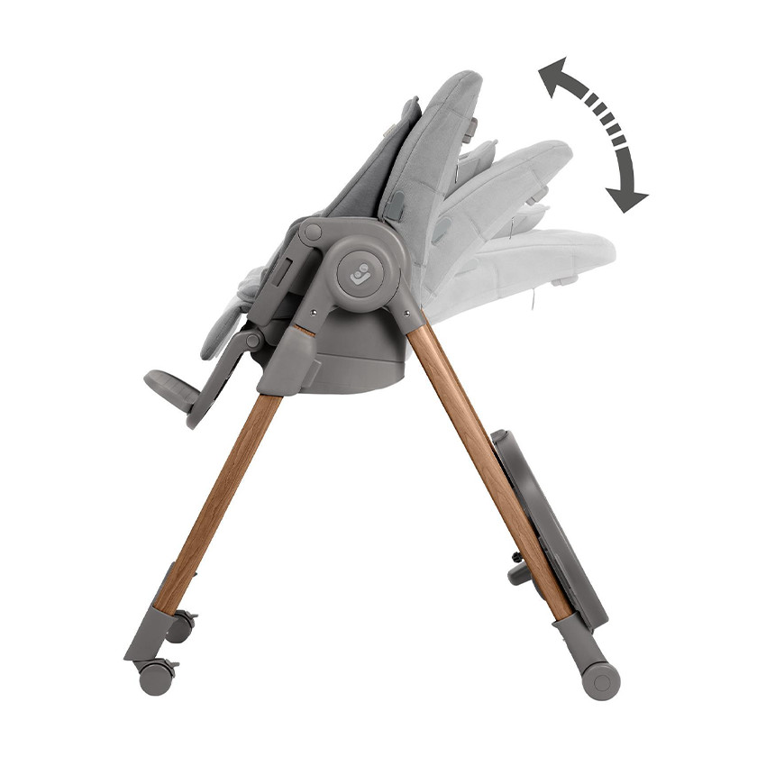 Hoge stoel verstelbaar en evoluerend Minla Plus graphite 