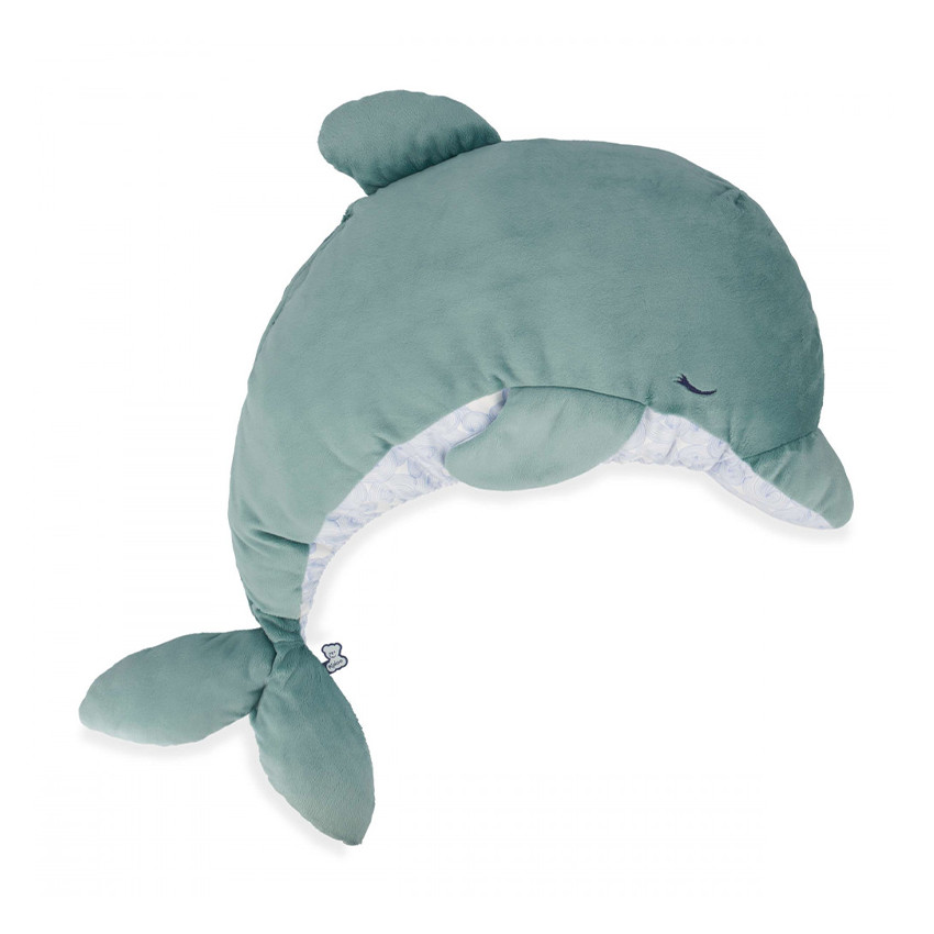 Grande peluche 2 en 1 apaisante dauphin 
