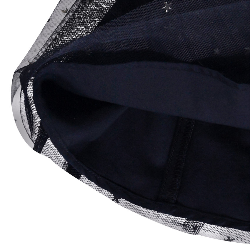 Rok met fronsen in zilveren bedrukt tule voor meisjes 