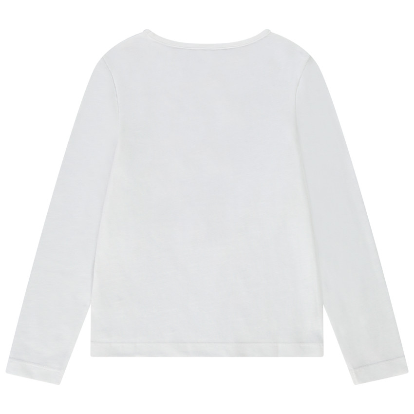 T-shirt manches longues en jersey avec sequins magiques pour fille 