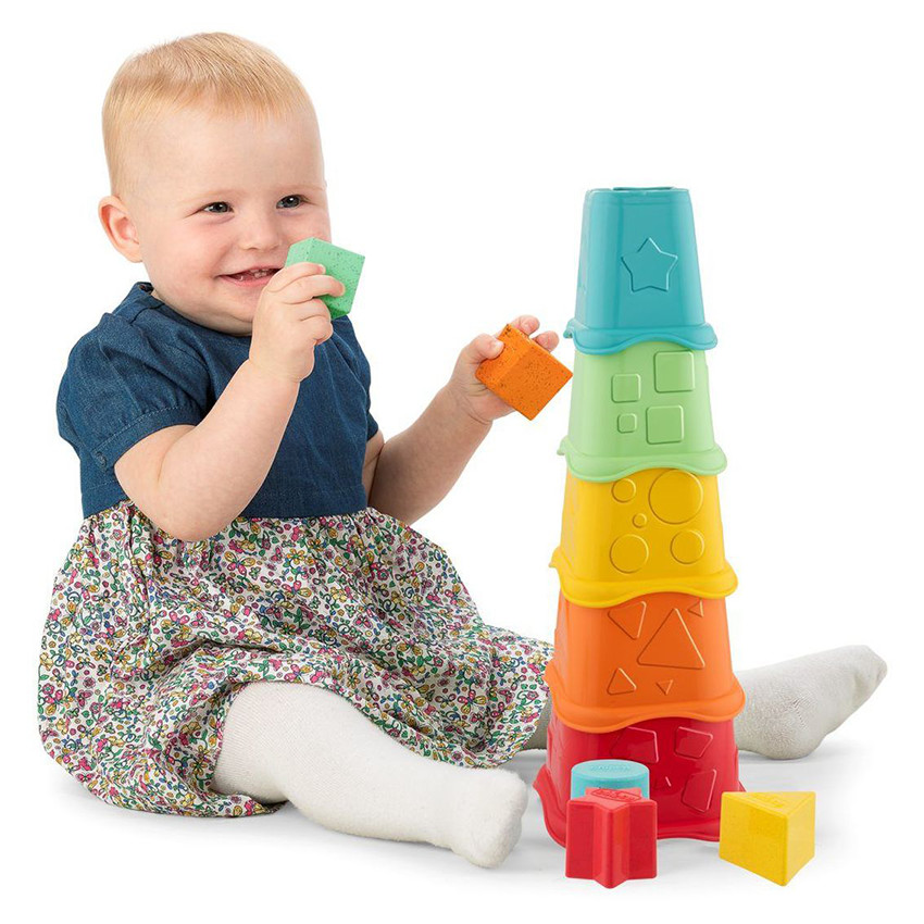 Jouet 2-en-1 cube à empiler Eco+ 