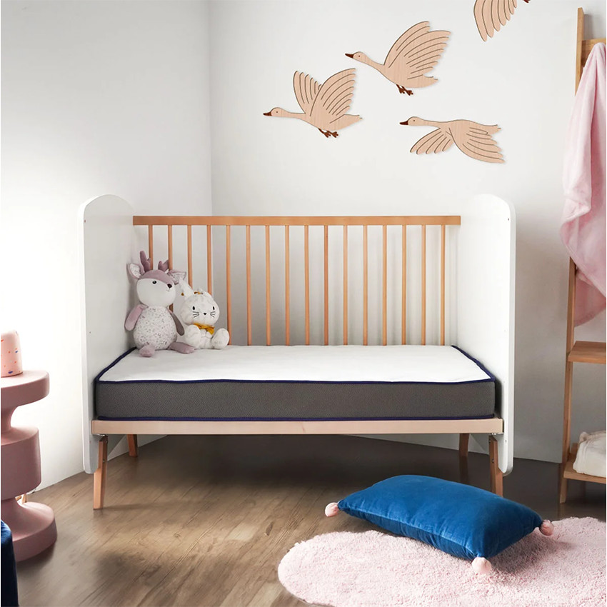 Matras Dodolaine 60x120cm Zomer kant/Winter kant Wit Anthraciet 