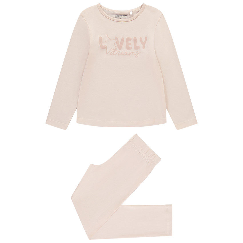 Set van pyjama in jersey met print voor meisjes 