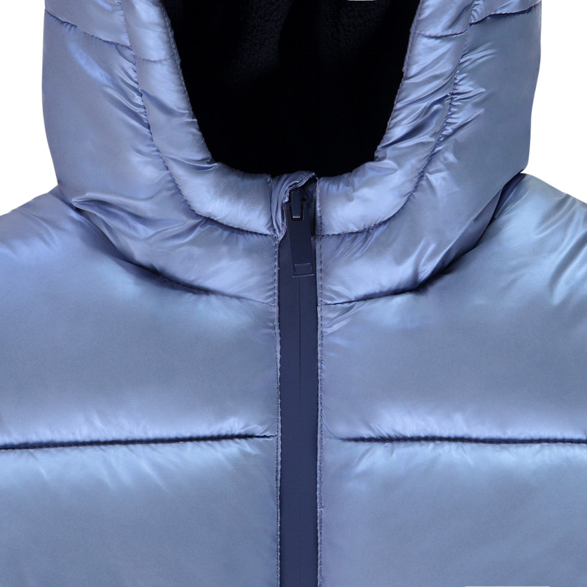 Donsjas met capuchon en metallic effect voor jongens 