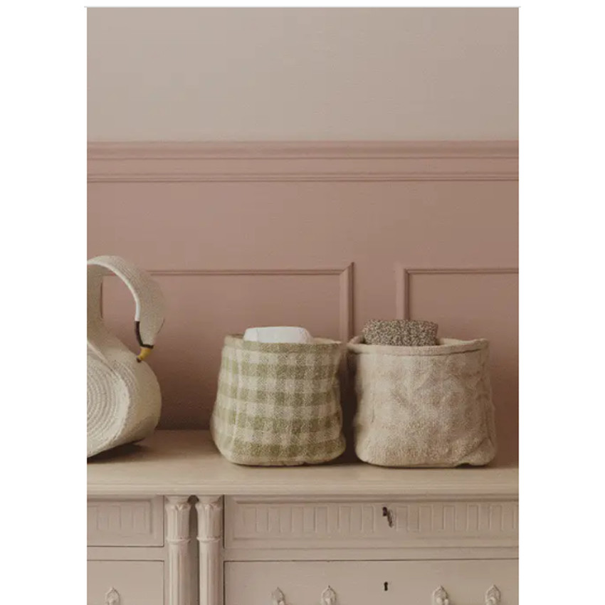 Mand gewatteerd 30x20x20cm Matcha 