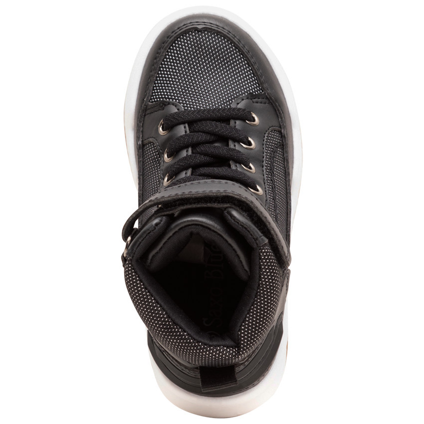 Hoge sneakers met elastische veters en velcro voor jongens 