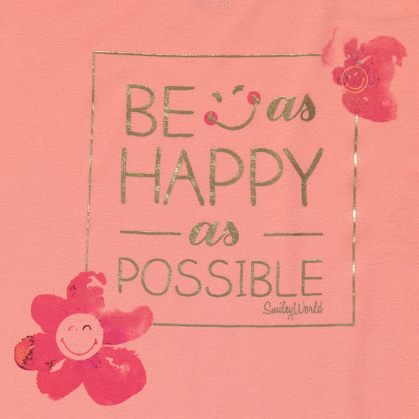 Débardeur print Smiley coupe asymétrique 