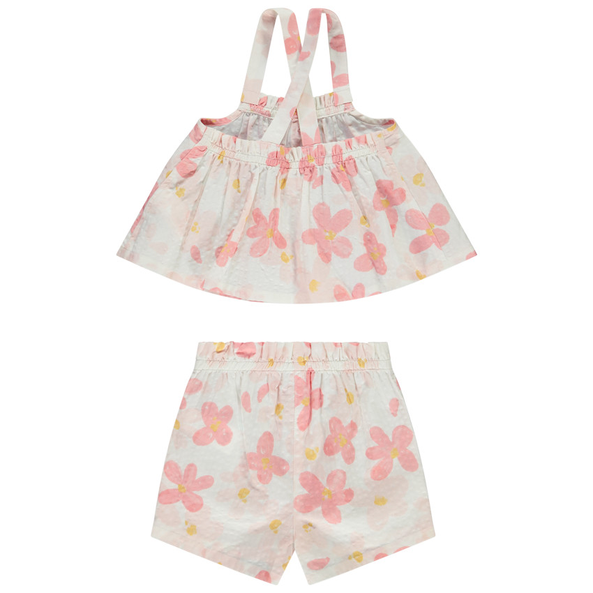 Set van Seersucker met bloemenprint voor baby meisje 