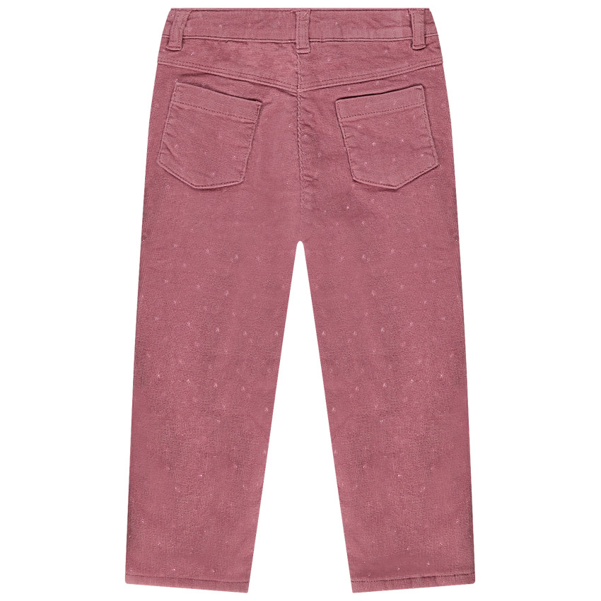 Slimme fluwelen broek met sterrenprint voor babymeisjes 