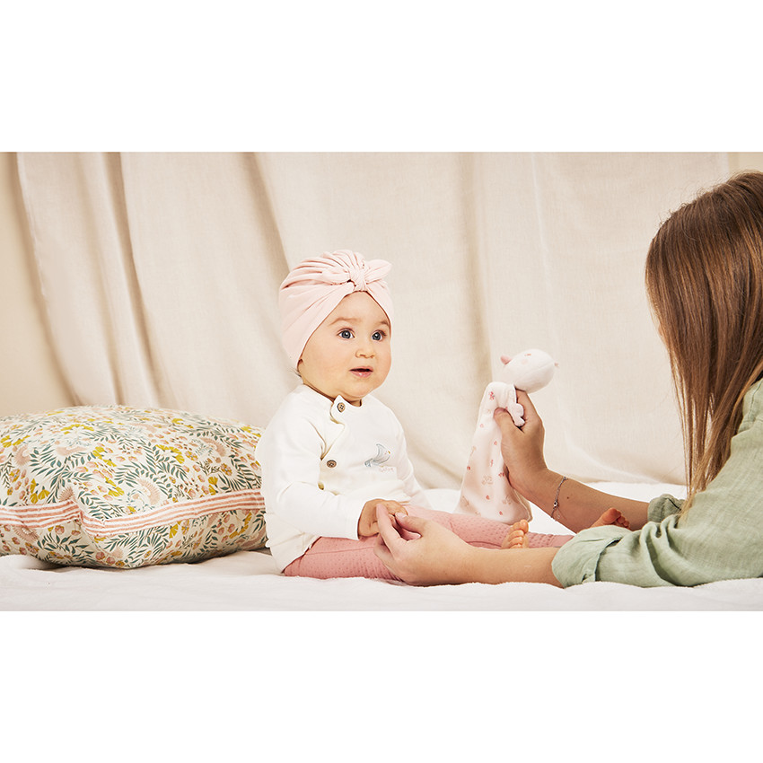 Ensemble 2 pièces effet matelassé pour bébé fille 