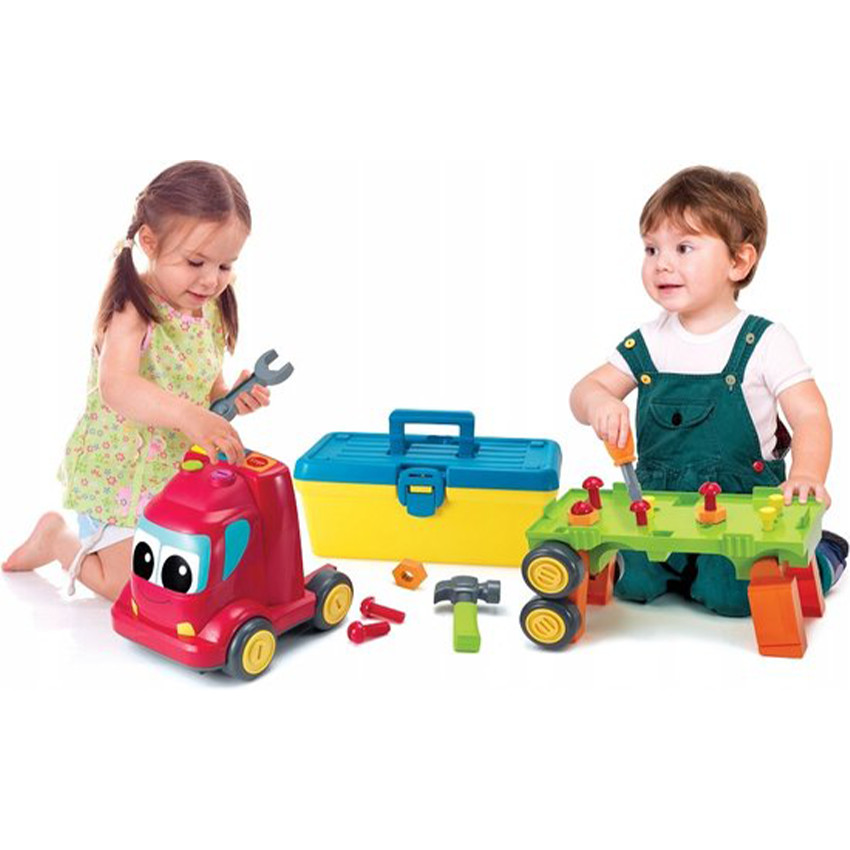 Camion activité avec coffre de bricolage 18m+ 