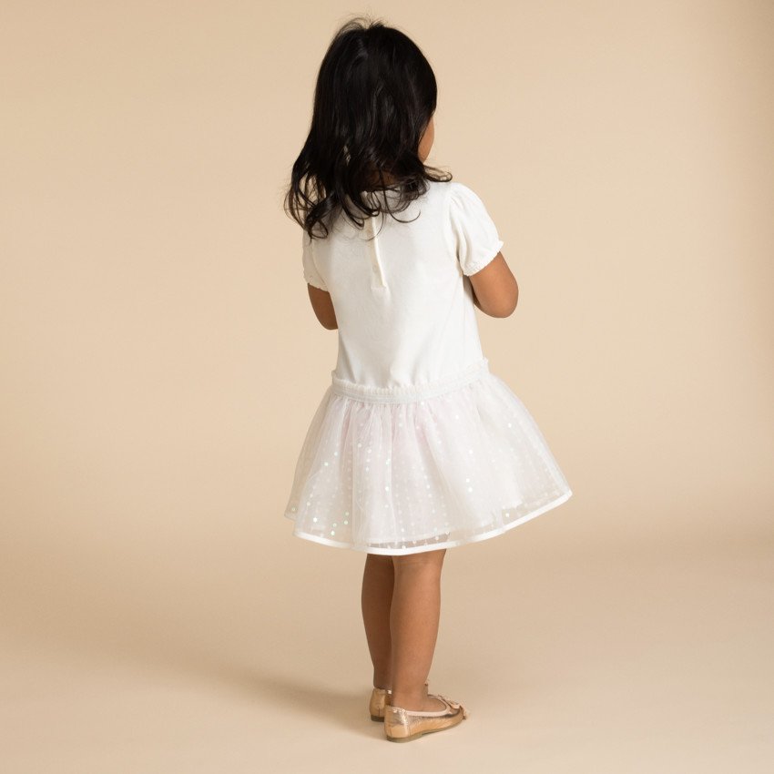 Ensemble Robe fantaisie avec bandeau pour bébé fille  