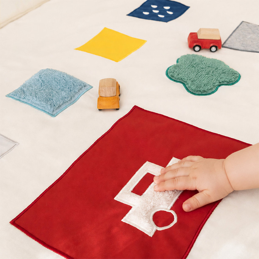 Tapis de Parc & Jeu Housse 75x95cm Pure Coton Ivoire 