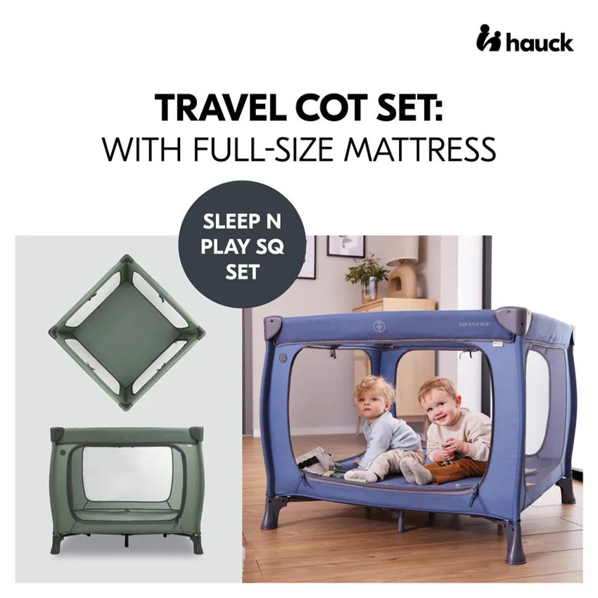 Parc-lit de voyage + matelas Sleep N Play SQ Dark Green 
