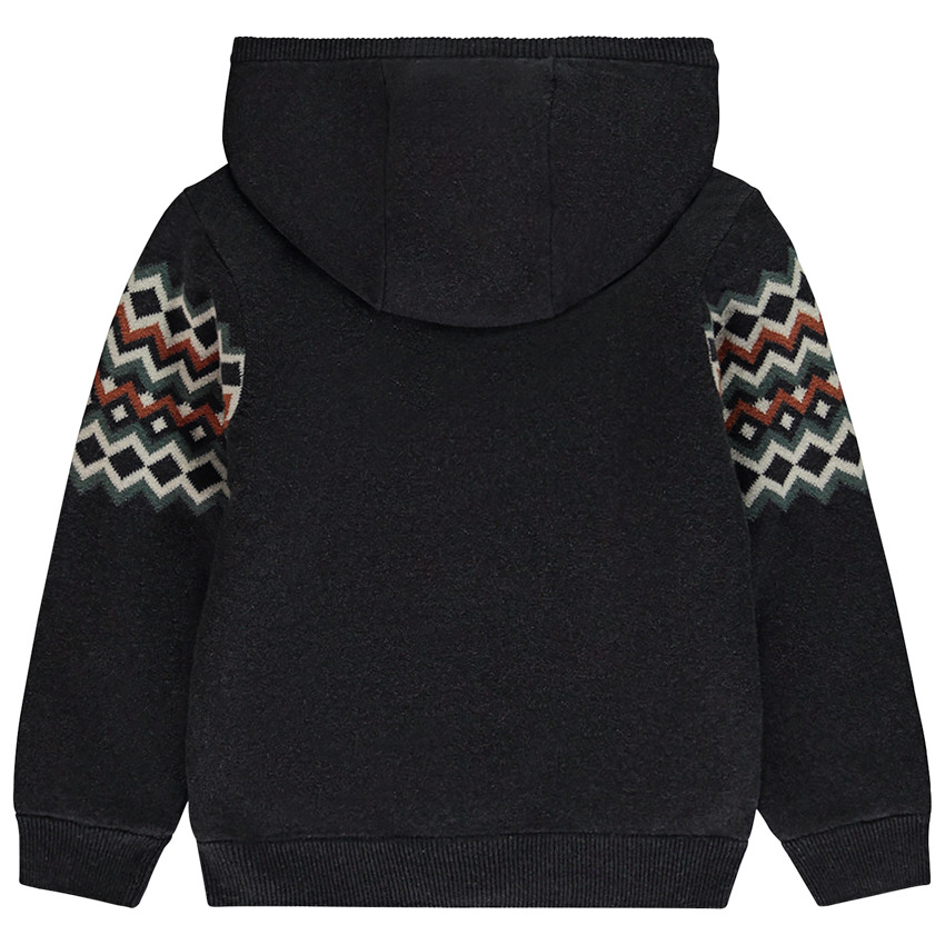 Gilet doublé en sherpa avec motif fantaisie pour garçon  