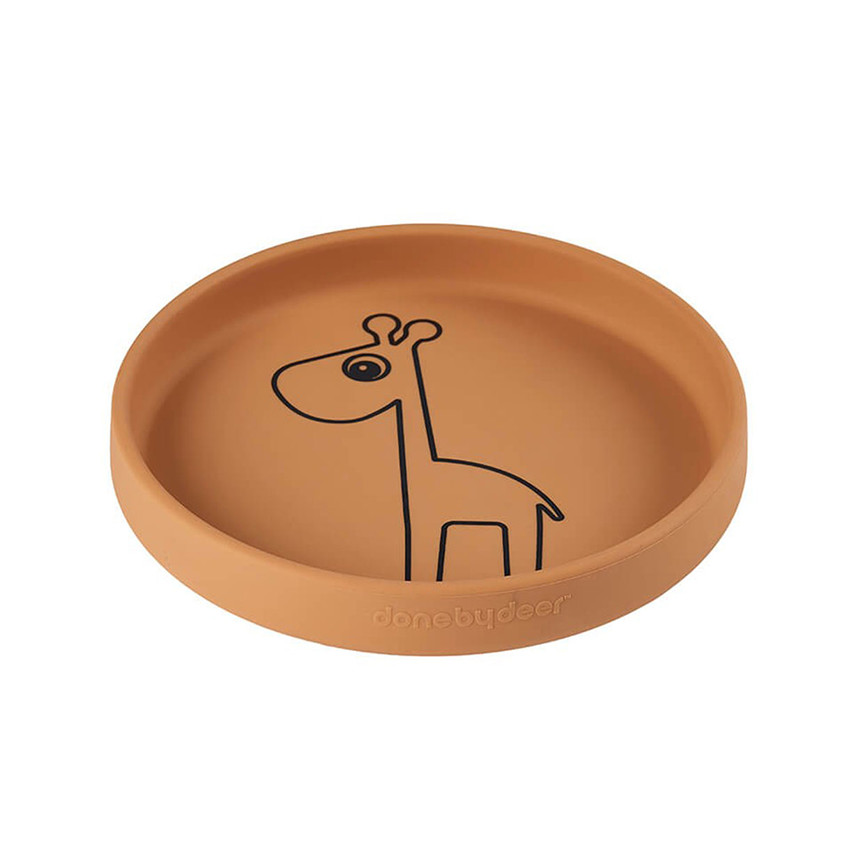 Assiette en silicone raffi - Moutarde 