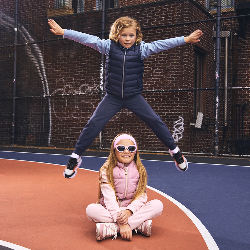 Doudoune sans manches matelassée unie pour garçon 