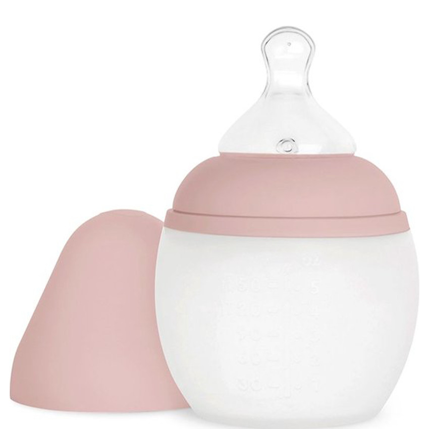 Zuigfles silicone 150 ml speen slow flow Blush 
