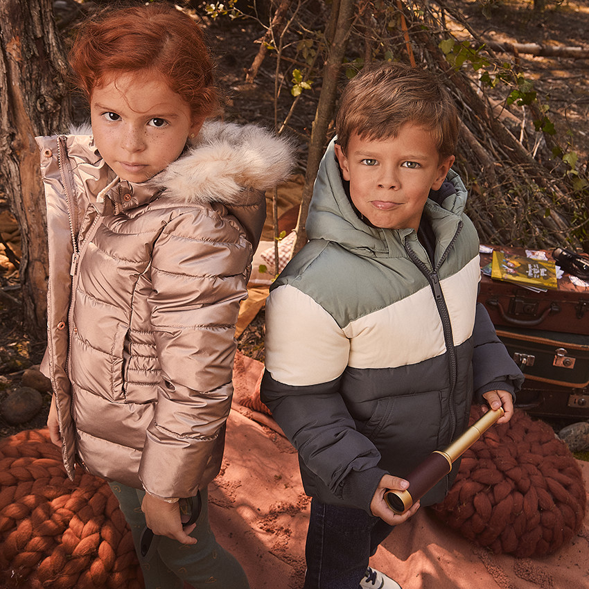 Doudoune Grand Froid à fausse fourrure amovible pour fille 