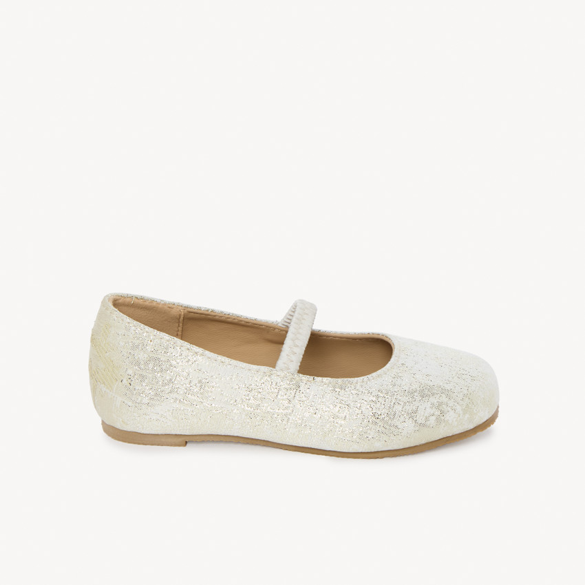 Baby met gouden crackle-effect elastiek voor meisje 