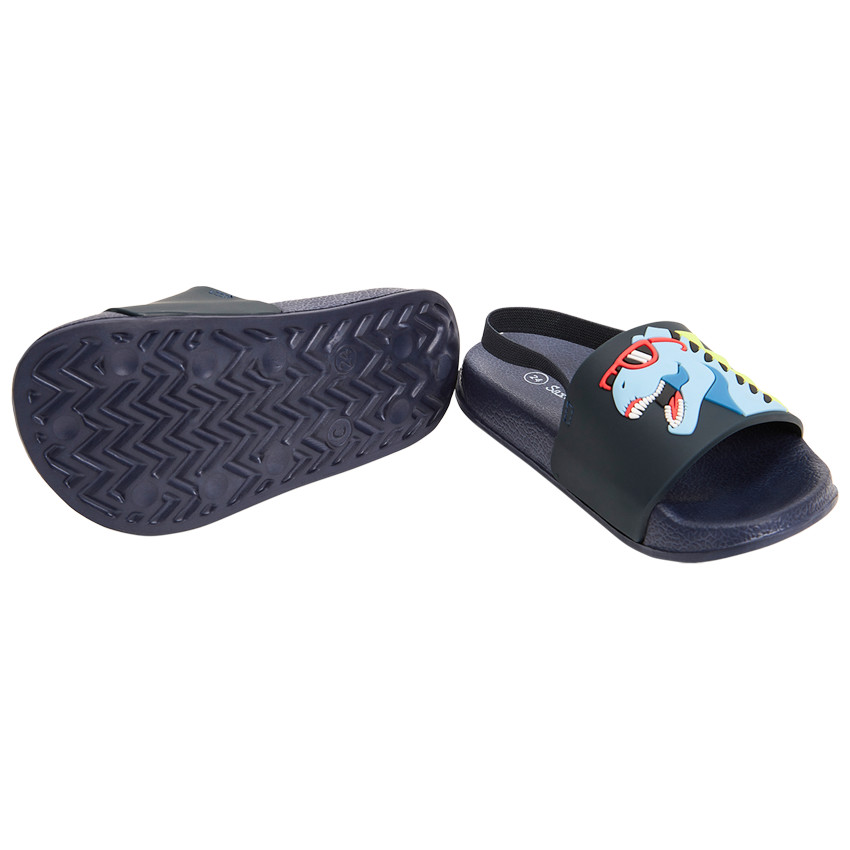 Dinosaurus slippers voor jongens met bandje volgens maat 