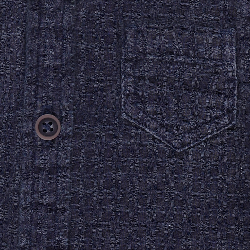 Chemise manches longues en coton fantaisie 