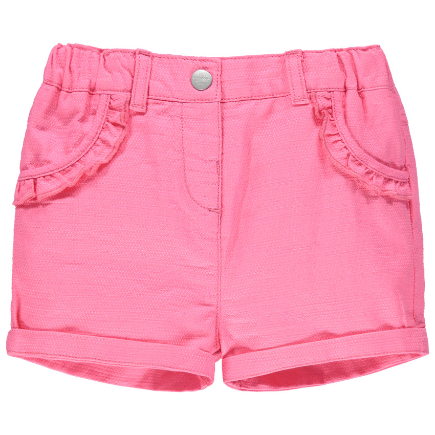 Short en maille à poches volantées 