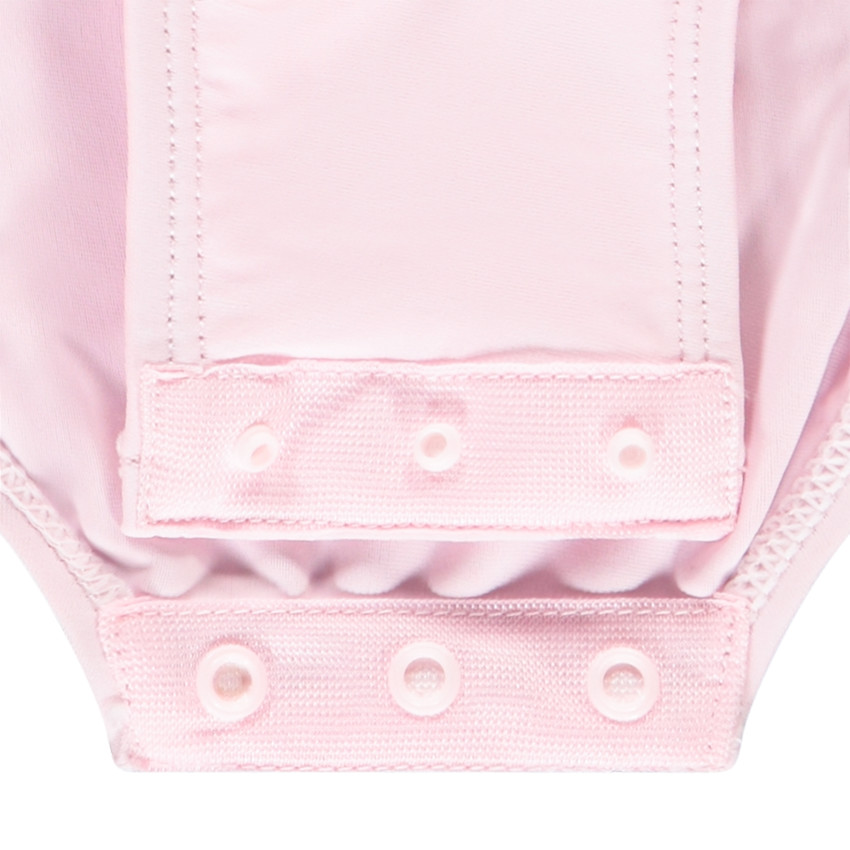 Maillot de bain 1 pièce anti-UV motif flamant rose pour bébé fille 