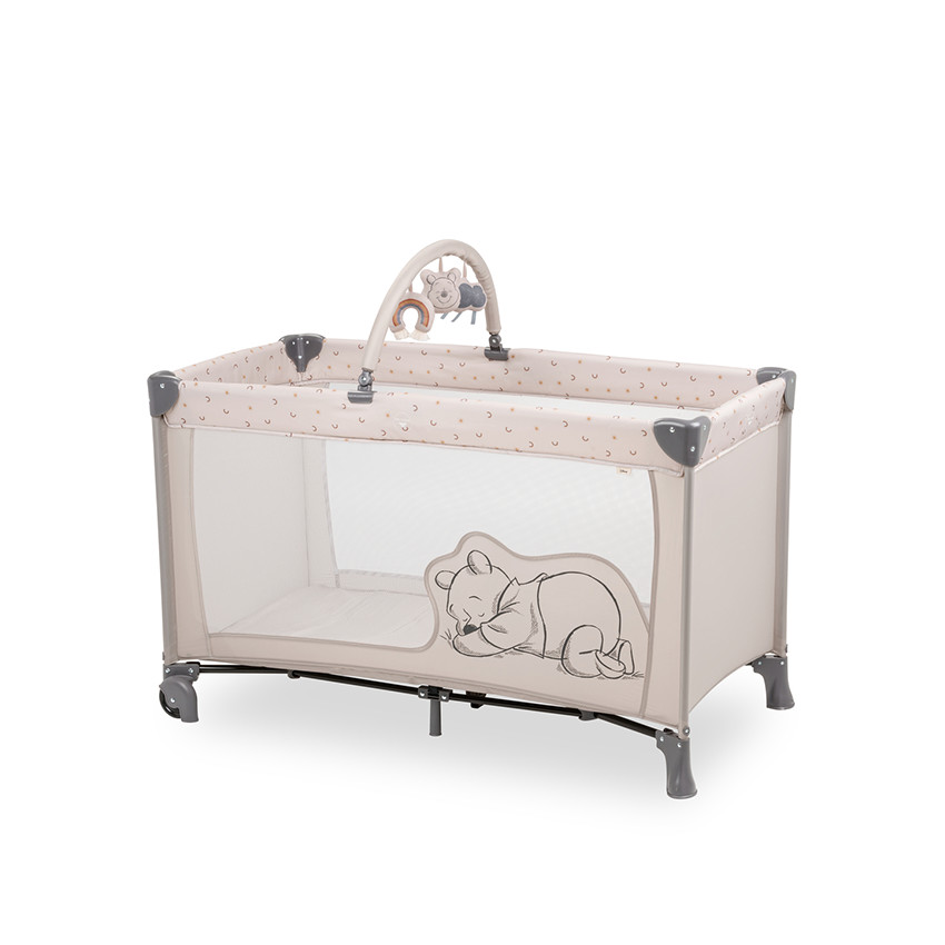 Lit de voyage Dream N play Go Winnie L'Ourson beige 60 x 120 cm 