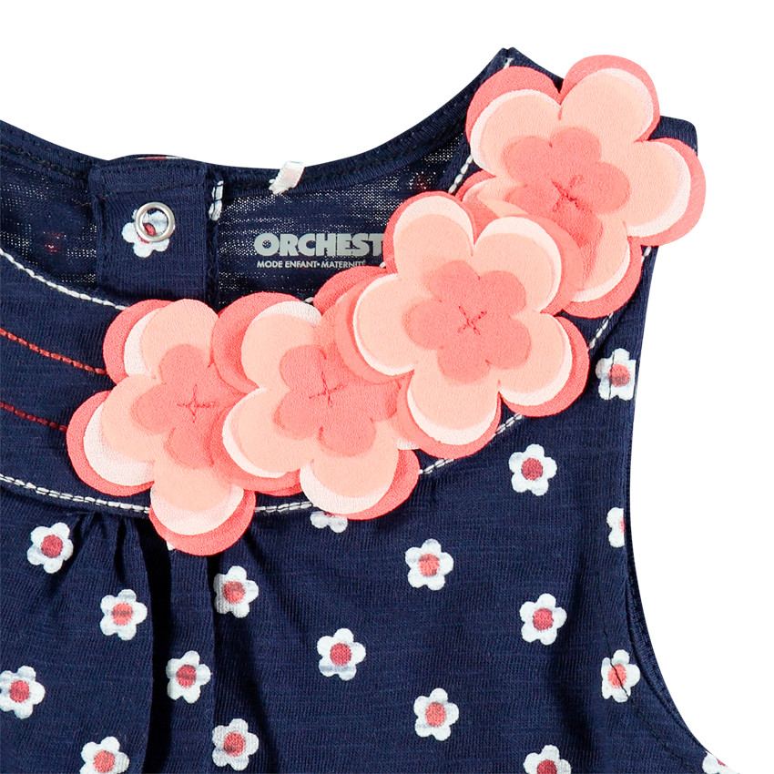 Combinaison courte à fleurs  