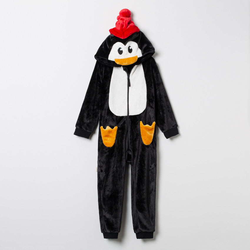 Surpyjama pingouin en sherpa 
