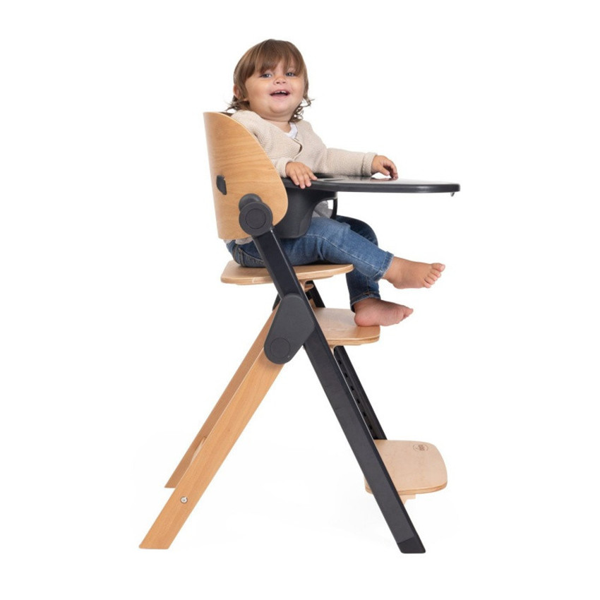 Hoge stoel Meraviglia meegroeiend & verstelbaar Ebony 