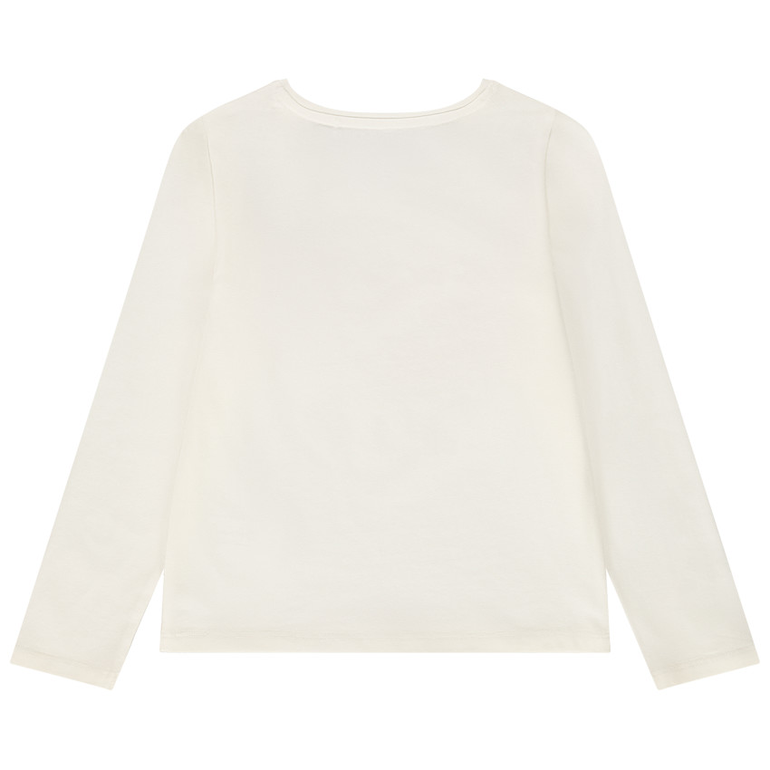 T-shirt manches longues en jersey print fantaisie pour fille 