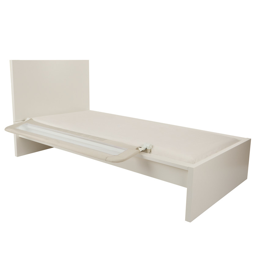Barrière de lit filet avec poche 150 cm beige 