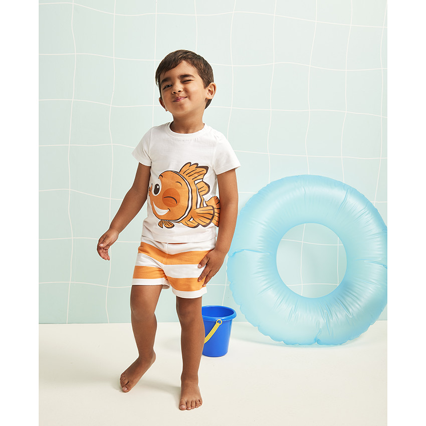 Ensemble 2 pièces t-shirt + short Nemo Disney pour bébé garçon 