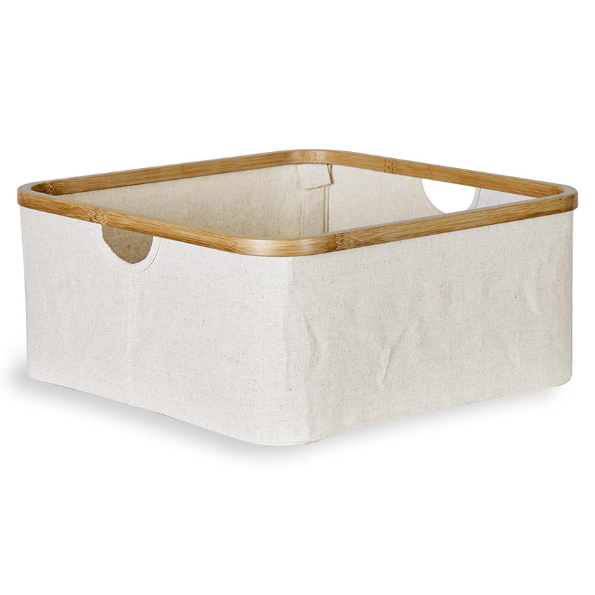 Panier de rangement Kyo Natural Wood/Beige 