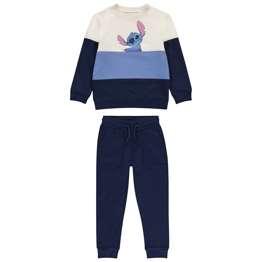 Ensemble joggingbroek + sweatshirt Stitch Disney voor jongen 