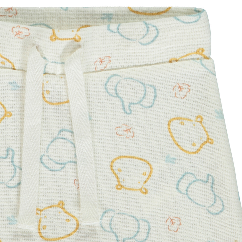 Twee-delige set met hippo-motief voor babyjongen 