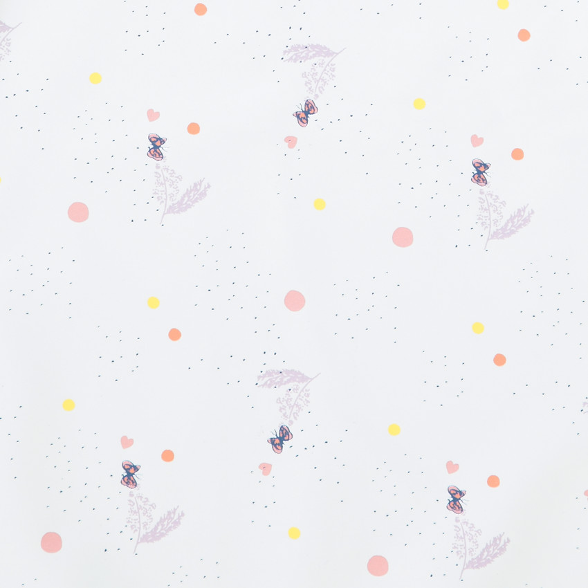 Bavoir schort met lange mouwen en klittenband 