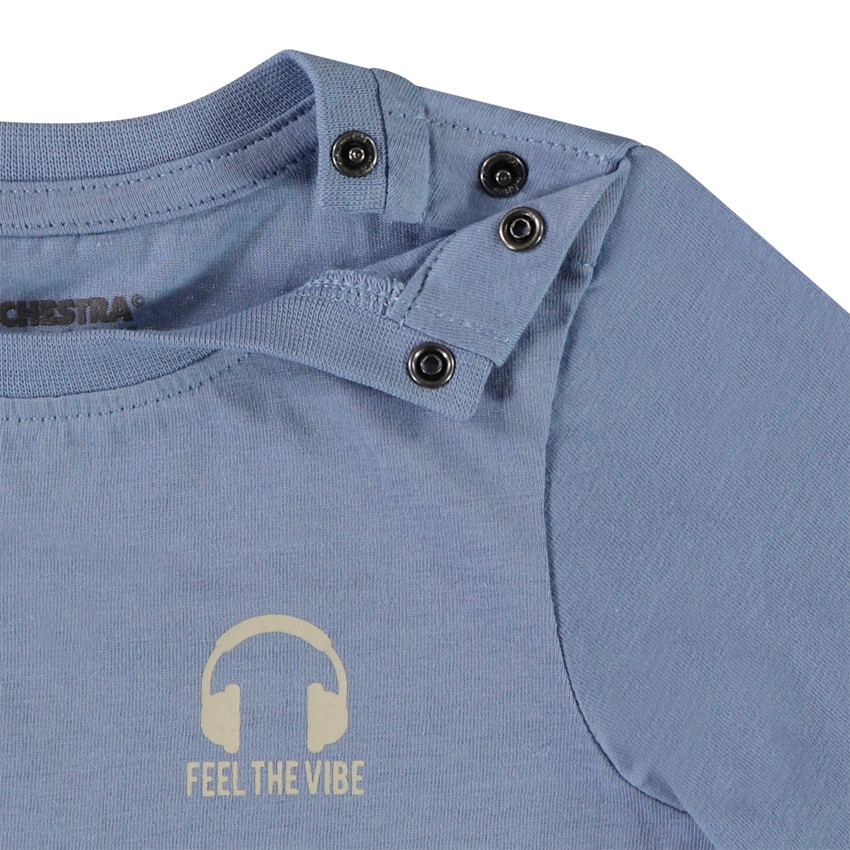 Set van 3 t-shirts met lange mouwen en print voor baby jongens 