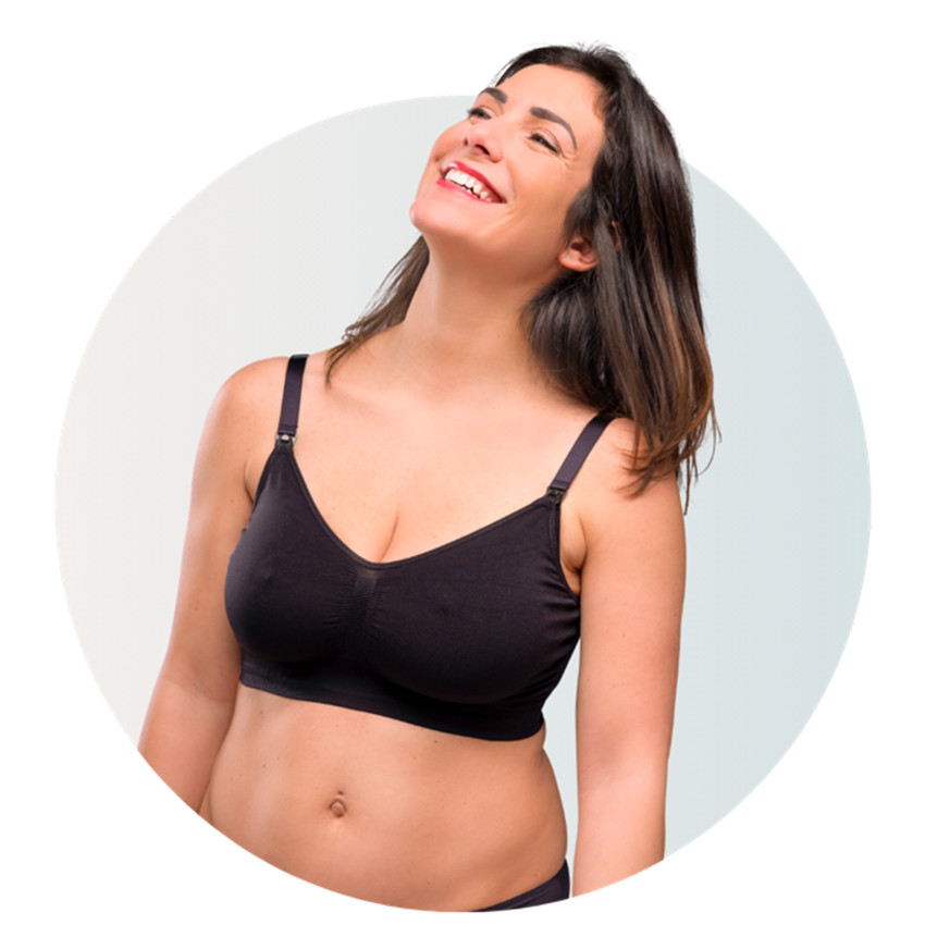 XL - Duo Pack Soutien-gorge d'allaitement Original 1xNoir-1xChair 