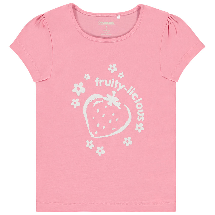 Korte mouwen T-shirt met fantasieprint voor meisjes 