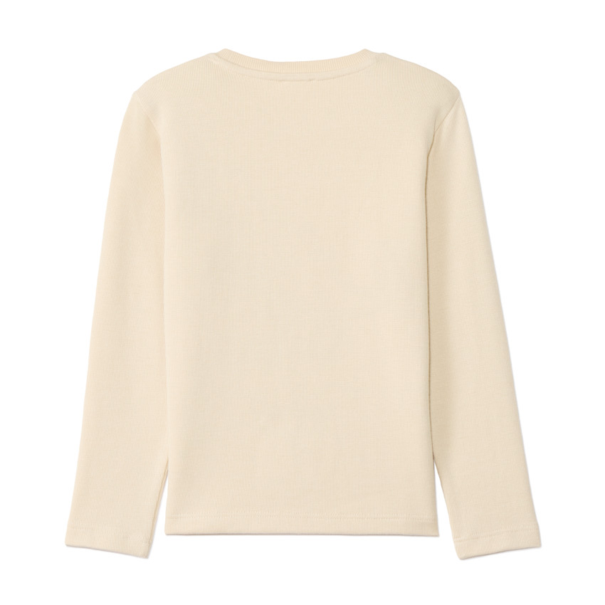 T-shirt met lange mouwen en grote dinosaurusborduur voor jongens 