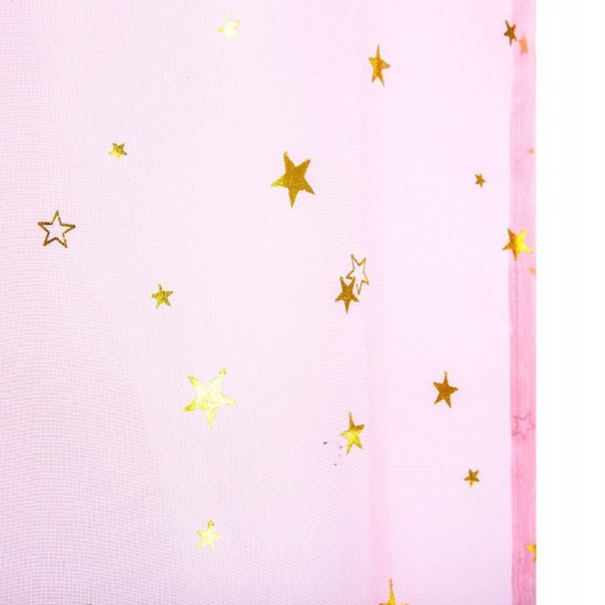 Rideaux voilage 140 x 250 - Etoiles Or 